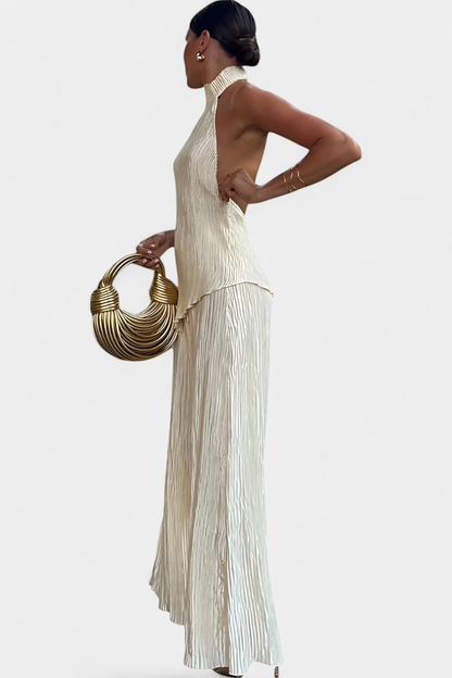 Isa Luna™ | Ensemble Plissé Asymétrique