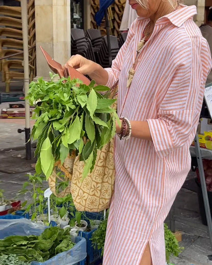 Clément™ | Robe Chemise Classique à Rayures