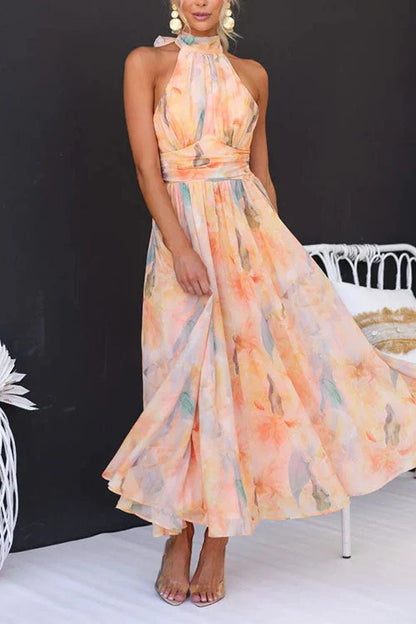 Sari™ | Robe Longue Aquarelle