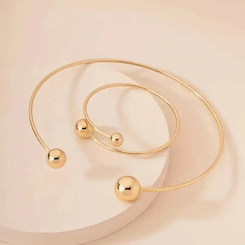Ensemble de Collier et Bracelet Minimaliste Lumineux