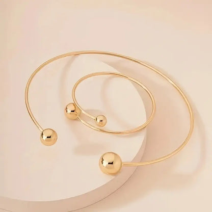 Ensemble de Collier et Bracelet Minimaliste Lumineux