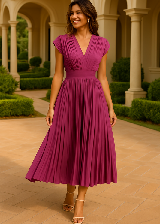 Elvira™ | Robe Plissée d'Été