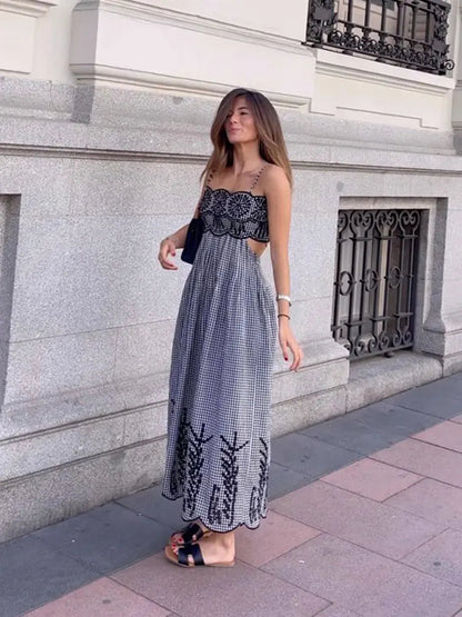 Clara™ | Robe À Carreaux Chic