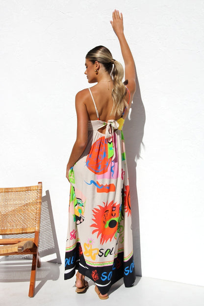 Dasha™ | Robe Longue Multicolore Été