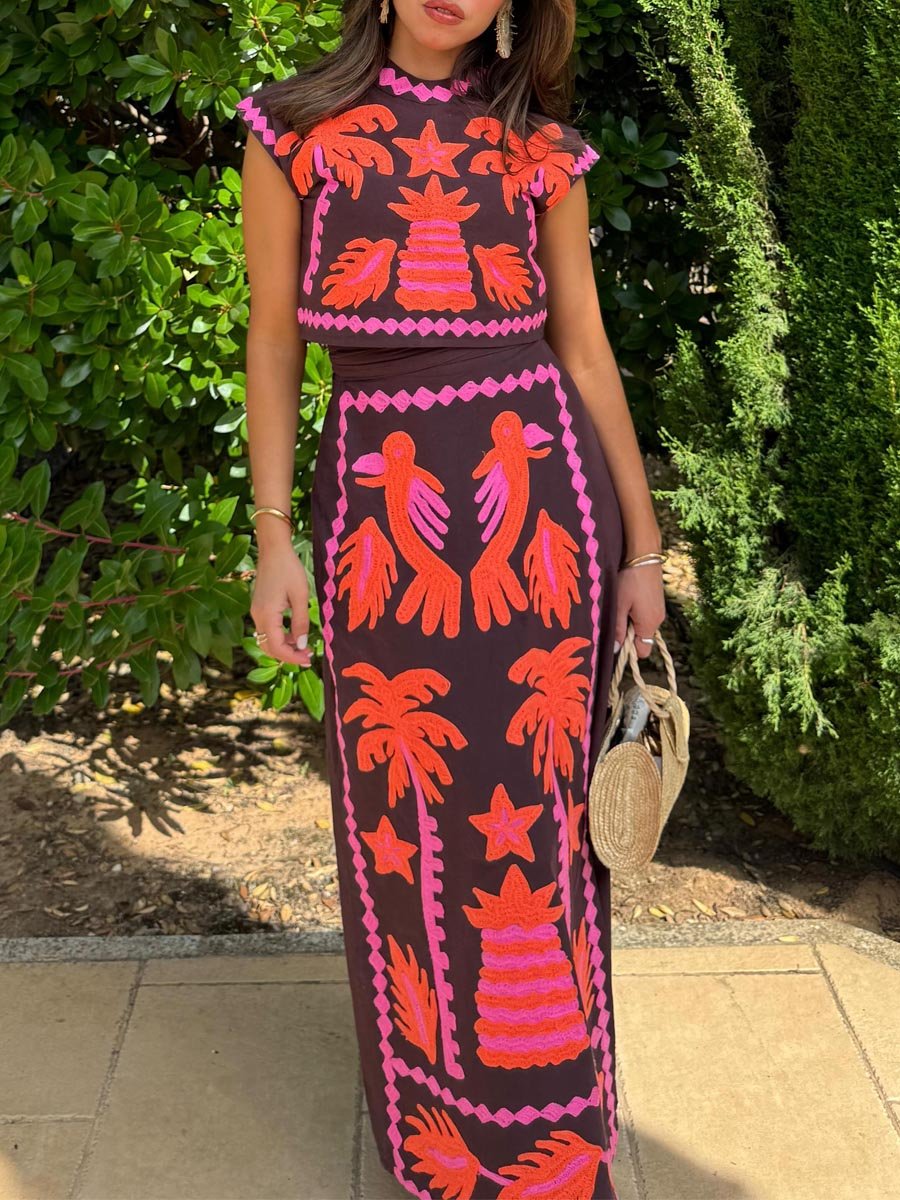 Katia™ | Ensemble Tailleur Top et Jupe