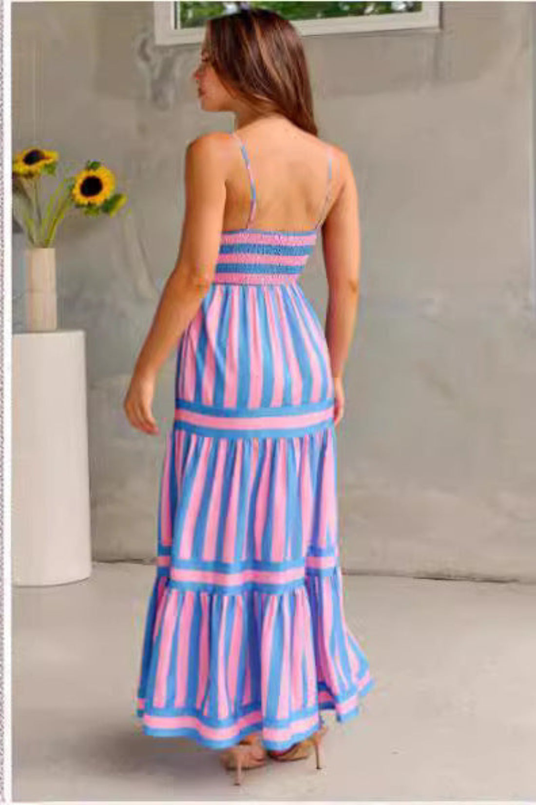 Mia™ | Robe Longue Maxi Été à Rayures