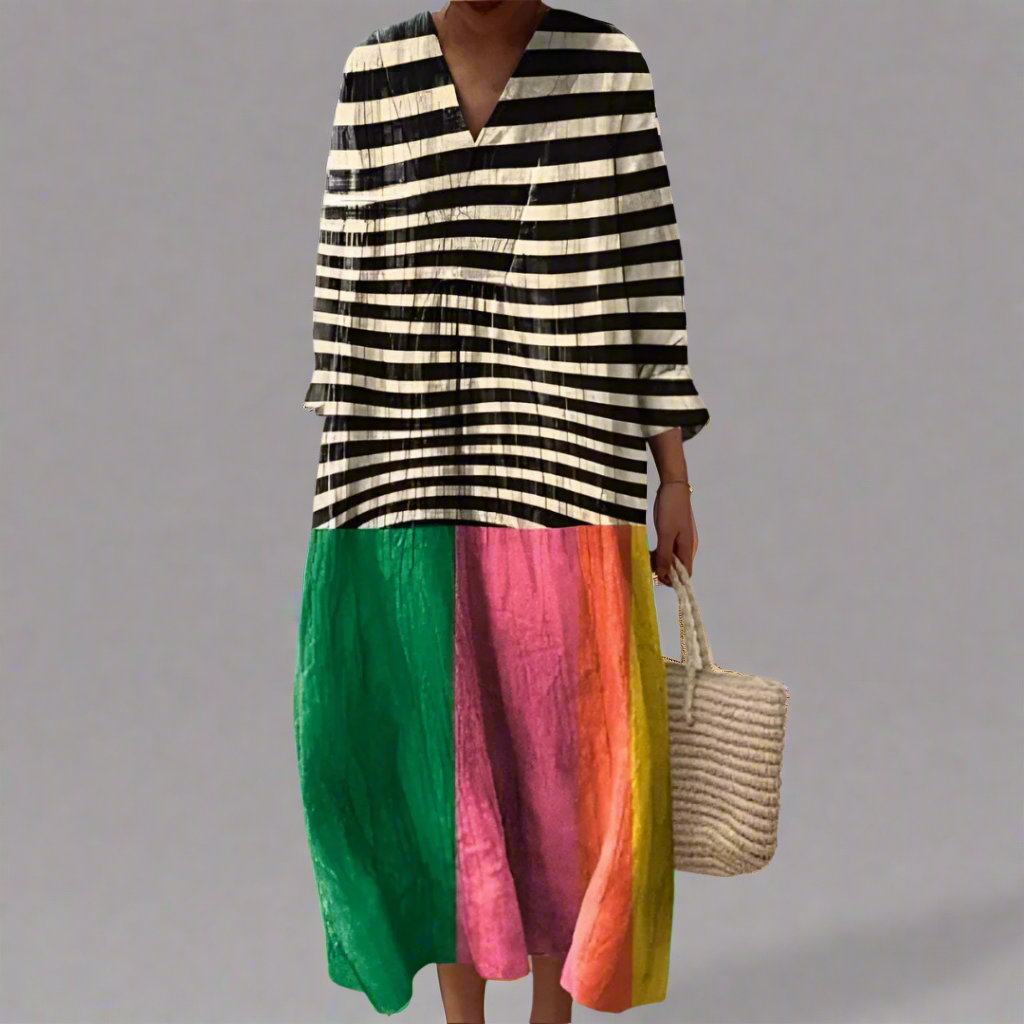 Alexandra™ | Robe géométrique élégante