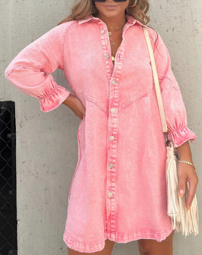 Grace™ | Robe-Chemise en Jean