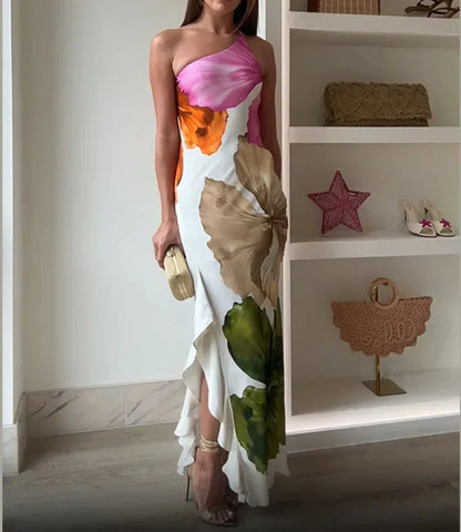 Saphira™ | Robe Longue Patchwork Élégante