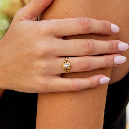 Bague Vintage Royal en Perle