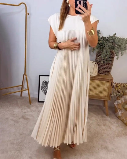 Mathilde™ | Robe Maxi Plissée