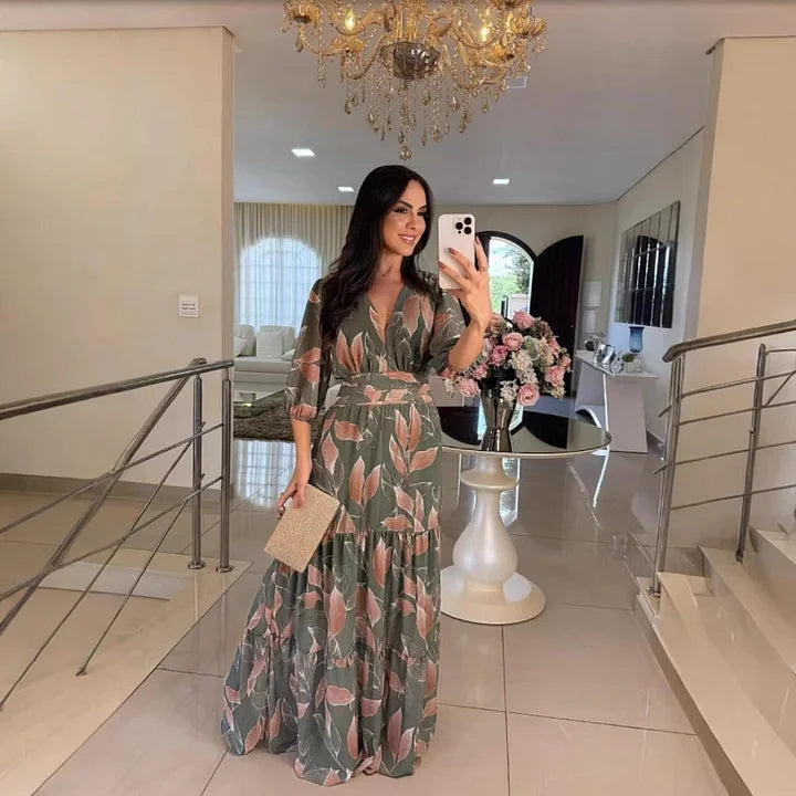 Claudia™ | Robe Longue Fleurie