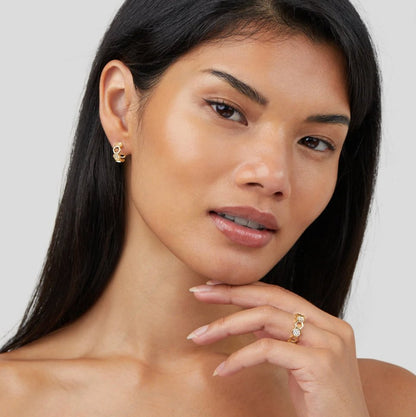 Abeille - Bague en or et cristal