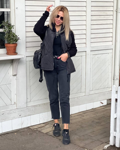 MORFA - Veste Patchwork en maille pour femme