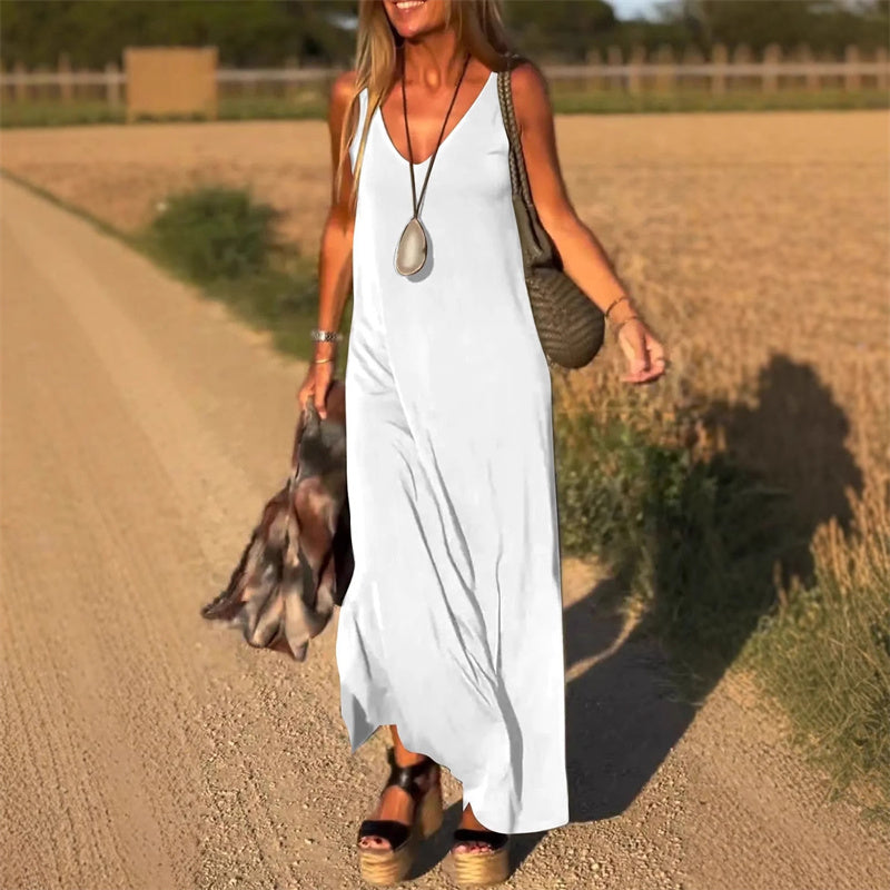 Amber™ | Robe Longue Sans Manches